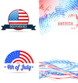 4th of july american independence day background vector image