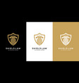 law firm shield logo design vector image vector image