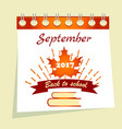 back to school calendar sale background vector image
