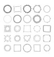 handdrawn frame collection vector image