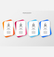 colorful infographic options template design vector image vector image