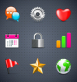 internet and web icons vector image vector image