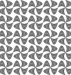 Seamless monochrome curved line pattern design Vector Image