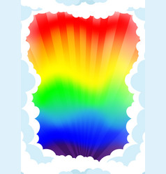 Nature view with cloud board blank space Vector Image
