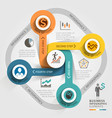business timeline infographic template vector image vector image
