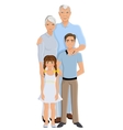 grandparents granddaughter and grandson vector image