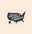poster map united states america vector image vector image