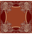 retro frame vector image vector image