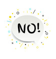 speech bubble no text isolated white background vector image vector image