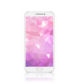 modern detailed realistic white smartphone mobile vector image