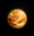 planet venus background vector image