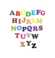 alphabet white background vector image
