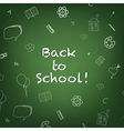 blackboard with drawings vector image vector image