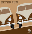 retro fun design vector image vector image