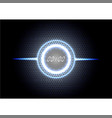 technological abstract modern blue light clock vector image vector image
