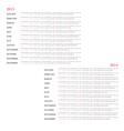 template for calendar 2013-2014 vector image