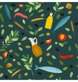 greek food pattern vector image