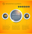 digital business infographic concept vector image vector image