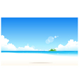 idyllic beach vector image