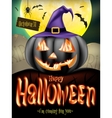 jack-o-lantern smiling eps 10 vector image