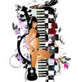 music collage vector image