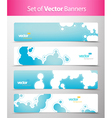 abstract web headers vector image vector image