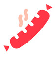 colorful sausage icon vector image