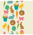happy easter seamless pattern with decorative vector image