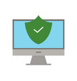 safe pc icon vector image