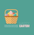 happy easter greeting card vector image vector image