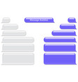 blank message bubbles chat or messenger vector image