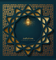 luxury ramadan kareem background with ornament vector image