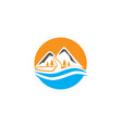 mountain logo business template vector image