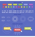 buttons maker constructor create your banner vector image vector image