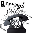 ringing phone vector image