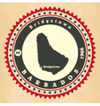 vintage label-sticker cards of barbados vector image