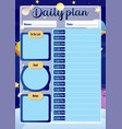 outer space background with hourly schedule vector image