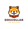 dog collar logo icon vector image