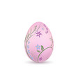 easter egg 3d icon pastel egg isolated white vector image vector image
