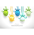 easter eggs vector image vector image