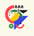graphics in a minimalistic fashionable vector image