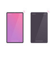 mobile phone or smartphone color blank empty vector image