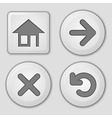 set of button vector image vector image