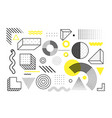 universal trend geometric shapes set vector image vector image