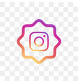 instagram social media icon design template vector image vector image
