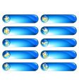 blue and gold vacation labels vector image vector image