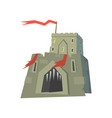 medieval fortress castle vector image