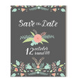 wedding invitation card save the date suite vector image