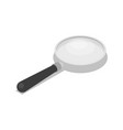 magnifying glass isolated 3d isometric icon vector image