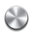 realistic metal button vector image